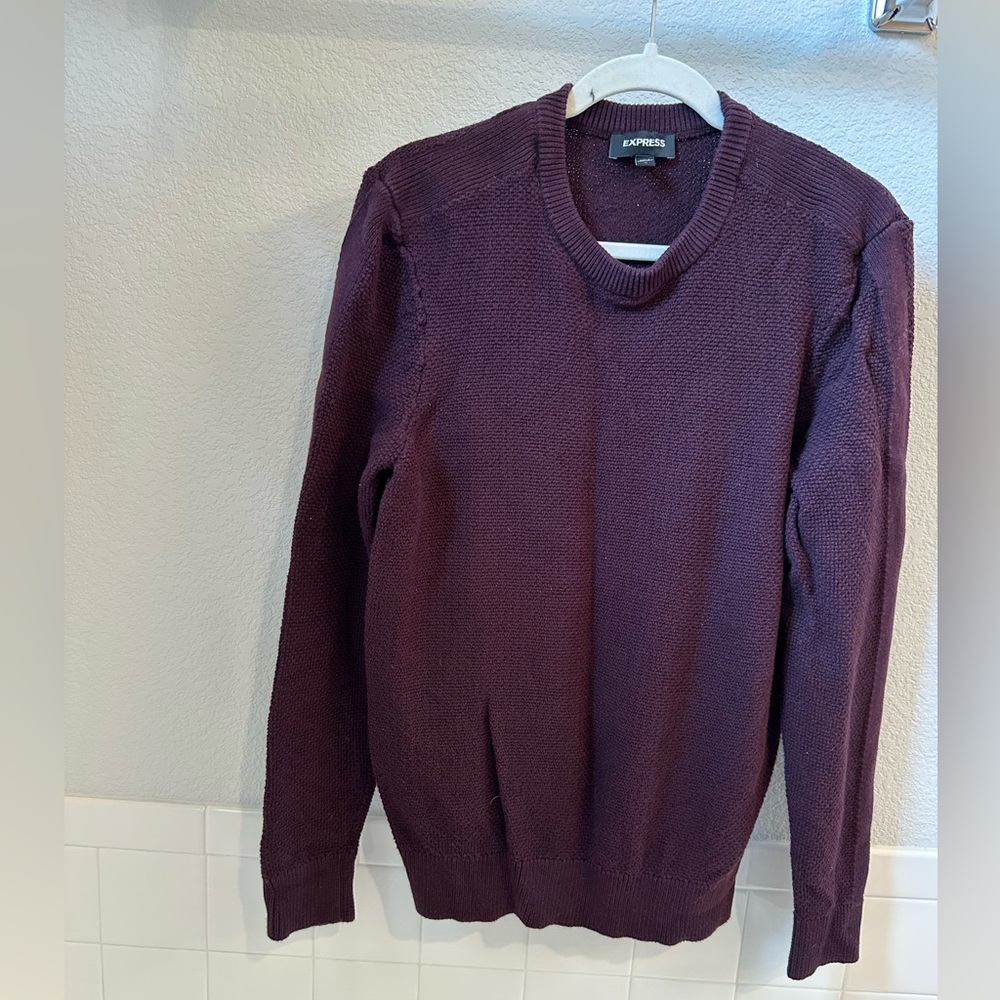 Express M’s Burgundy Crewneck Sweater